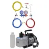 Image de Pompe à vide 100 L min avec manomètre à 2 voies en kit d outils