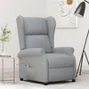 Image de vidaXL Fauteuil Inclinable Electrique à Oreilles, Fauteuil de Relaxation avec Dossier et Repose-pied, Meuble de Salon Salle de Séjour Intérieur, Gris Clair Tissu 3098319