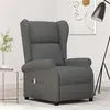 Image de vidaXL Fauteuil verstelbaar elektrisch stof grijs3098320