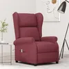 Image de vidaXL Fauteuil Inclinable Électrique Siège Inclinable Dossier et Repose-pied Réglables Meuble de Salle de Séjour Intérieur Rouge Bordeaux Tissu