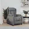 Image de vidaXL Fauteuil Électrique de Massage, Siège Inclinable avec Dossier et Repose-Pied, Fauteuil Releveur, Chaise de Relaxation Salon Maison Intérieur, Gris Foncé Tissu 3098790