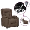 Image de Fauteuil électrique de massage Taupe Tissu