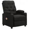 Image de vidaXL Fauteuil électrique de massage Noir Tissu