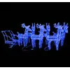 Image de vidaXL Décoration de Noël avec Rennes et Traîneau Ornement de Vacances Décoration de Vacances Ornement de Fête Jardin 320 LED Acrylique