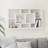 Image de vidaXL Wandschap 8 vakken hoogglans wit342591
