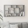 Image de vidaXL Wandschap 8 vakken grijs sonoma342593