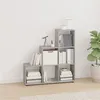Image de Bibliothèque escalier Gris béton 107 cm Bois d ingénierie