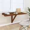 Image de vidaXL Table murale pliable Chêne marron 100x60x56cm Bois d'ingénierie342652