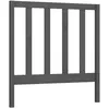 Image de vidaXL Hoofdbord 81x4x100 cm massief grenenhout grijs817667