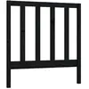 Image de vidaXL Hoofdbord 81x4x100 cm massief grenenhout zwart817669