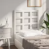 Image de vidaXL Hoofdbord 80,5x4x100 cm massief grenenhout wit817866