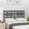 Image de vidaXL Hoofdbord 205,5x4x100 cm massief grenenhout grijs818062