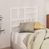Image de vidaXL Tête de Lit Meuble de Chambre à Coucher Tête de Cadre de Lit Simple Accessoire de Lit Intérieur Blanc 106x4x104 cm Bois Massif de Pin
