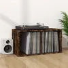 Image de vidaXL Opbergbox voor LP's 71x34x36 cm bewerkt hout gerookt eikenkleur815252