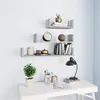 Image de Étagères murales d affichage 3pcs Sonoma gris Bois d ingénierie