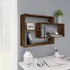 Image de Étagère murale chêne fumé 104x20x58,5 cm bois d ingénierie