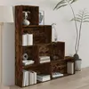 Image de Armoire à livres Chêne fumé 155x24x160 cm
