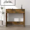 Image de vidaXL Bureau Chêne fumé 80x40x75 cm Bois d'ingénierie