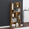 Image de Bibliothèque Chêne fumé 67x24x161 cm Bois d ingénierie