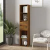 Image de Bibliothèque Chêne fumé 36x30x171 cm Bois d ingénierie