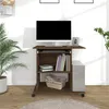 Image de Bureau d ordinateur Chêne marron 80x50x75 cm Bois d ingénierie