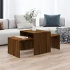 Image de Ensemble table basse Chêne marron 100x48x40cm Bois d ingénierie