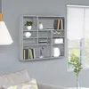 Image de vidaXL Wandschap 90x16x78 cm bewerkt hout grijs sonoma eikenkleurig815559