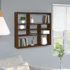 Image de vidaXL Wandschap 90x16x78 cm bewerkt hout bruin eikenkleur815560