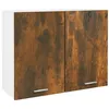 Image de Armoire suspendue Chêne fumé 80x31x60 cm Bois d ingénierie