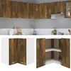 Image de vidaXL Hanghoekkast 57x57x60 cm bewerkt hout gerookt eikenkleurig815597