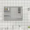 Image de vidaXL Badkamerspiegel 60x10,5x45 cm bewerkt hout grijs sonoma eiken815661