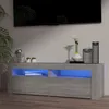 Image de Meuble TV avec lumières LED sonoma gris 120x35x40 cm