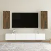 Image de Meubles TV 2 pcs Chêne fumé 30,5x30x90 cm Bois d ingénierie