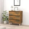 Image de vidaXL Buffet Chêne fumé 60x35x69 cm Bois d'ingénierie815804