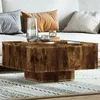 Image de vidaXL Salontafel 60x60x31,5 cm bewerkt hout gerookt eikenkleurig815837