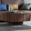 Image de vidaXL Salontafel 60x60x31,5 cm bewerkt hout bruin eikenkleur815839