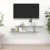 Image de Étagère TV murale Sonoma gris 125x18x23 cm Bois d ingénierie