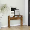 Image de vidaXL Table console Chêne fumé 105x30x80 cm Bois d'ingénierie815939