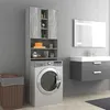 Image de Meuble pour machine à laver Sonoma gris 64x25,5x190 cm