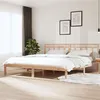 Image de vidaXL Cadre de Lit Sommier à Lattes Lit Double Adulte Cadre à Lattes sur Pied Meuble de Chambre à Coucher Intérieur Bois Massif 180x200 cm