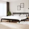 Image de vidaXL Bedframe massief grenenhout zwart 200x200 cm3100613