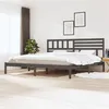 Image de vidaXL Bedframe massief grenenhout grijs 200x200 cm3101045