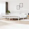 Image de vidaXL Bedframe massief hout wit 200x200 cm3101109