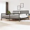 Image de vidaXL Bedframe massief hout grijs 200x200 cm3101110