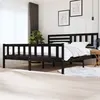 Image de vidaXL Bedframe massief hout zwart 200x200 cm3101177