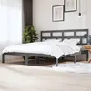 Image de vidaXL Bedframe massief grenenhout grijs 200x200 cm3101240
