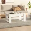 Image de Table basse blanc 102x55x45 cm bois d ingénierie