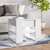 Image de Table basse blanc 55,5x55x45 cm bois d ingénierie