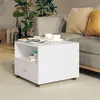 Image de vidaXL Table basse Blanc 55x55x40 cm Bois d'ingénierie