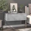Image de Table de chevet murale Gris béton